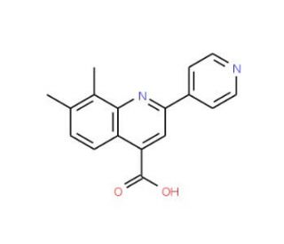 7,8-Dimethyl-2-pyridin-4-ylquinoline-4-carboxylic acid - chemical structure image