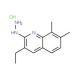 7,8-Dimethyl-3-ethyl-2-hydrazinoquinoline hydrochloride (CAS 1171061-75-8) - chemical structure image