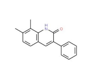 7,8-Dimethyl-3-phenyl-2-quinolinol (CAS 1031928-39-8) - chemical structure image