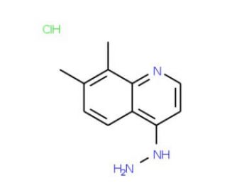 7,8-Dimethyl-4-hydrazinoquinoline hydrochloride (CAS 1172896-63-7) - chemical structure image