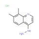 7,8-Dimethyl-4-hydrazinoquinoline hydrochloride (CAS 1172896-63-7) - chemical structure image