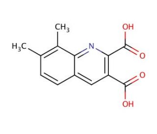 7,8-Dimethylquinoline-2,3-dicarboxylic acid (CAS 92513-45-6) - chemical structure image