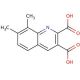 7,8-Dimethylquinoline-2,3-dicarboxylic acid (CAS 92513-45-6) - chemical structure image