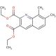7,8-Dimethylquinoline-2,3-dicarboxylic acid diethyl ester (CAS 948290-10-6) - chemical structure image