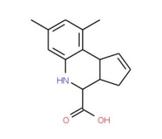 7,9-Dimethyl-3a,4,5,9b-tetrahydro-3H-cyclopenta[c]quinoline-4-carboxylic acid - chemical structure image