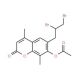 7-Acetoxy-6-(2,3-dibromopropyl)-4,8-dimethylcoumarin (CAS 3993-46-2) - chemical structure image
