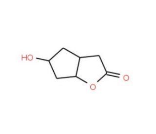7-Alpha-hydroxy-cis-oxabicyclo[3.3.0]octane-3-one (CAS 84173-27-3) - chemical structure image