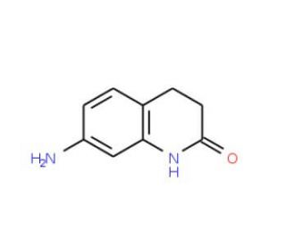 7-Amino-1,2,3,4-tetrahydro-2-quinolinone (CAS 22246-07-7) - chemical structure image