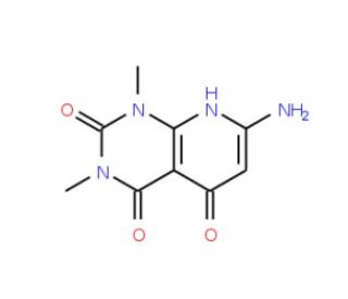 7-Amino-1,3-dimethyl-1H,8H-pyrido[2,3-d]pyrimidine-2,4,5-trione (CAS 117525-95-8) - chemical structure image