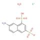 7-Amino-1,3-naphthalenedisulfonic acid monopotassium salt monohydrate (CAS 303137-06-6) - chemical structure image