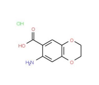 7-Amino-2,3-dihydro-benzo[1,4]dioxine-6-carboxylic acid hydrochloride - chemical structure image