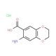 7-Amino-2,3-dihydro-benzo[1,4]dioxine-6-carboxylic acid hydrochloride - chemical structure image