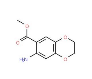 7-Amino-2,3-dihydro-benzo[1,4]dioxine-6-carboxylicacid methyl ester - chemical structure image
