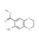 7-Amino-2,3-dihydro-benzo[1,4]dioxine-6-carboxylicacid methyl ester - chemical structure image