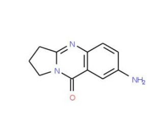 7-amino-2,3-dihydropyrrolo[2,1-b]quinazolin-9(1H)-one - chemical structure image