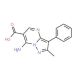 7-Amino-2-methyl-3-phenylpyrazolo-[1,5-a]pyrimidine-6-carboxylic acid - chemical structure image