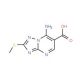 7-Amino-2-(methylsulfanyl)[1,2,4]triazolo-[1,5-a]pyrimidine-6-carboxylic acid (CAS 113967-71-8) - chemical structure image