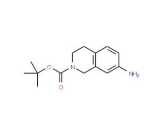 7-Amino-3,4-dihydro-1H-isoquinoline-2-carboxylic acid tert-butyl ester (CAS 171049-41-5) - chemical structure image