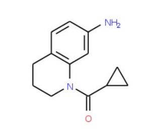 (7-Amino-3,4-dihydro-2H-quinolin-1-yl)-cyclopropyl-methanone - chemical structure image