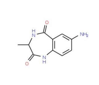 7-Amino-3-methyl-3,4-dihydro-1H-benzo[e][1,4]diazepine-2,5-dione - chemical structure image