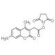 7-Amino-4-methyl-3-coumarinacetic acid N-succinimidyl ester (CAS 113721-87-2) - chemical structure image 