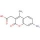7-Amino-4-methyl-3-coumarinylacetic acid (CAS 106562-32-7) - chemical structure image