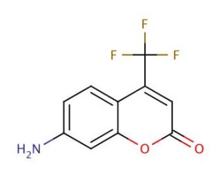 7-Amino-4-trifluoromethylcoumarin (CAS 53518-15-3) - chemical structure image