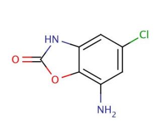 7-Amino-5-chloro-2(3H)-benzoxazolone (CAS 889884-60-0) - chemical structure image