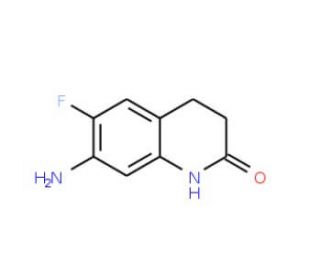7-amino-6-fluoro-3,4-dihydroquinolin-2(1H)-one - chemical structure image