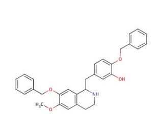7-Benzyloxy-1-(4-benzyloxy-3-hydroxybenzyl)-6-methoxy-1,2,3,4-tetrahydroisoquinoline (CAS 62744-15-4) - chemical structure im