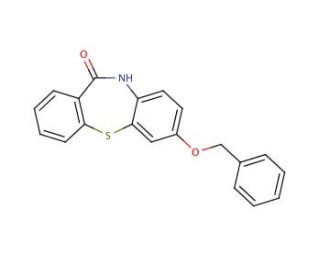 7-Benzyloxy-10,11-dihydrodibenzo[b,f[[1,4]thiazepin-11-one (CAS 329217-07-4) - chemical structure image