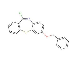 7-Benzyloxy-11-chlorodibenzo[b,f[[1,4]thiazepine (CAS 1076198-96-3) - chemical structure image