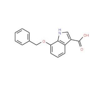 7-Benzyloxy-1H-indole-3-carboxylic acid (CAS 24370-75-0) - chemical structure image