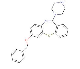 7-Benzyloxy-N-des{[2-(2-hydroxy)ethoxy]ethyl} Quetiapine (CAS 1076198-97-4) - chemical structure image