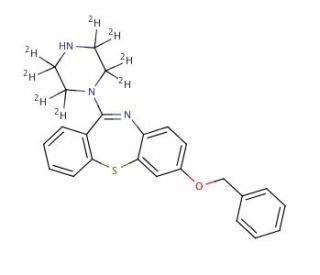 7-Benzyloxy-N-des{[2-(2-hydroxy)ethoxy]ethyl} Quetiapine-d8 (CAS 1185177-12-1) - chemical structure image