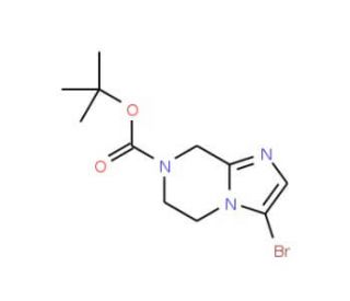 7-Boc-3-bromo-5,6-dihydro-8H-imidazo[1,2-a]pyrazine (CAS 949922-61-6) - chemical structure image