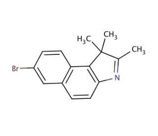 7-Bromo-1,1,2-trimethyl-1H-benzo[e]indole (CAS 879713-65-2) - chemical structure image