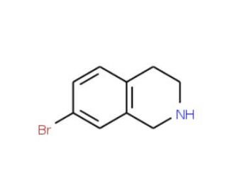 7-Bromo-1,2,3,4-tetrahydroisoquinoline (CAS 17680-55-6) - chemical structure image