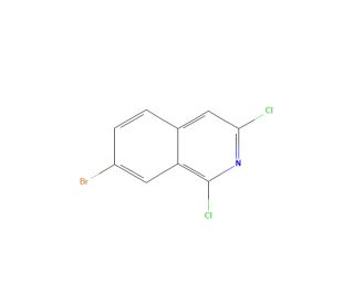 7-Bromo-1,3-dichloroisoquinoline (CAS 924271-40-9) - chemical structure image