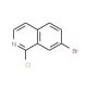 7-Bromo-1-chloroisoquinoline (CAS 215453-51-3) - chemical structure image