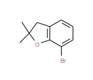 7-bromo-2,2-dimethyl-2,3-dihydro-1-benzofuran (CAS 10178-57-1) - chemical structure image