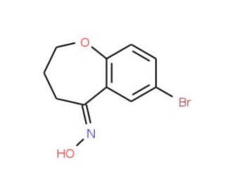 7-bromo-2,3,4,5-tetrahydro-1-benzoxepine-5-hydroxylamine - chemical structure image