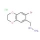 [(7-bromo-2,3-dihydro-1,4-benzodioxin-6-yl)methyl]hydrazine hydrochloride (CAS 926229-75-6) - chemical structure image