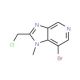 7-Bromo-2-(chloromethyl)-1-methyl-1H-imidazo[4,5-c]pyridine (CAS 1171920-75-4) - chemical structure image