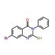 7-bromo-2-mercapto-3-phenylquinazolin-4(3H)-one - chemical structure image