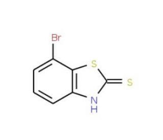 7-Bromo-2-mercaptobenzothiazole (CAS 908355-83-9) - chemical structure image