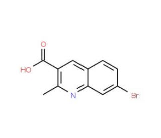 7-Bromo-2-methylquinoline-3-carboxylic acid (CAS 610277-19-5) - chemical structure image
