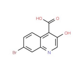 7-bromo-3-hydroxyquinoline-4-carboxylic acid (CAS 1031929-53-9) - chemical structure image
