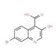 7-bromo-3-hydroxyquinoline-4-carboxylic acid (CAS 1031929-53-9) - chemical structure image