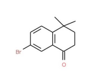 7-Bromo-4,4-dimethyl-1-tetralone (CAS 166978-46-7) - chemical structure image